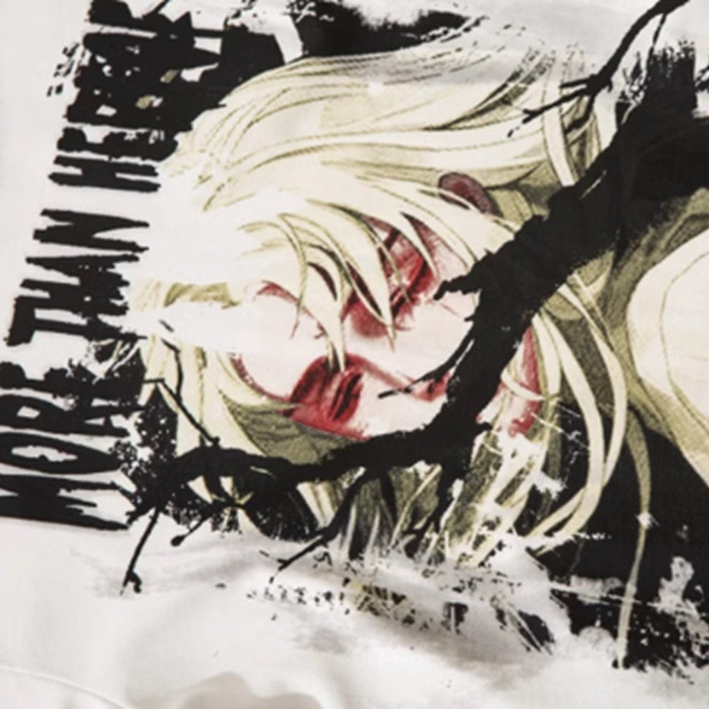 Monotone pathetic female design front silhouette short sleeve T-shirt  OR0005