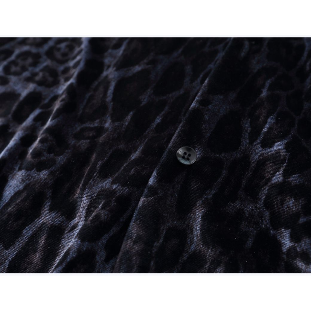 Leopard print short-sleeved loose summer shirt  OR0006
