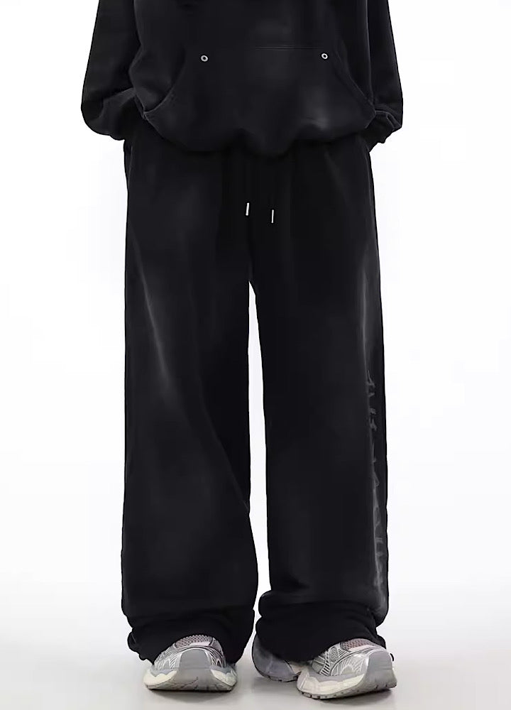 Acid wash design subculture initial pants  OR0009