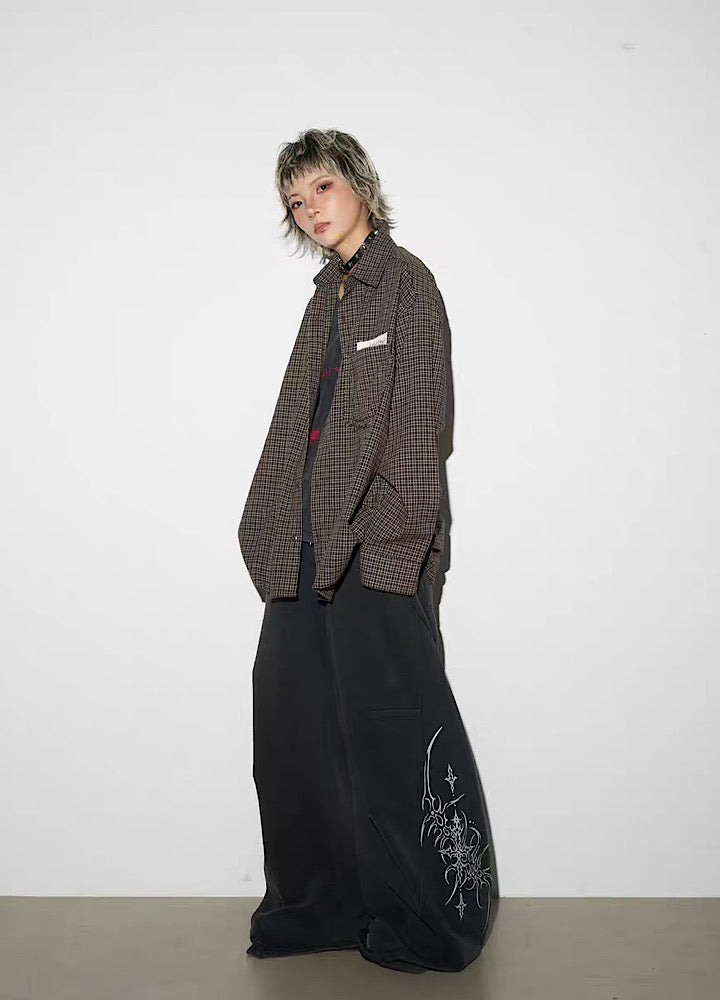 Dirty Number Flame Design Washed Sweat Setup  OR0013