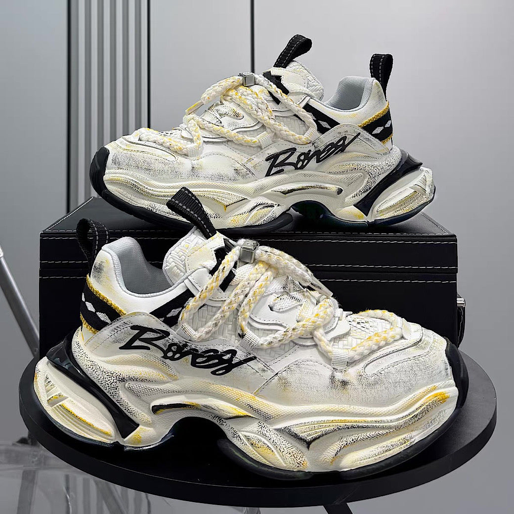 Dirt design upper ride style one point color select platform sneakers  OR0017