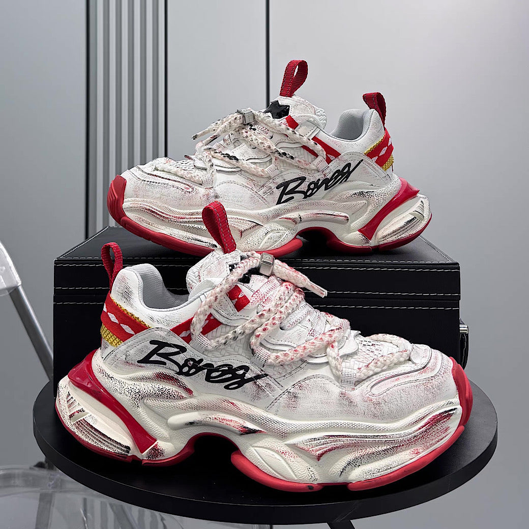 Dirt design upper ride style one point color select platform sneakers  OR0017