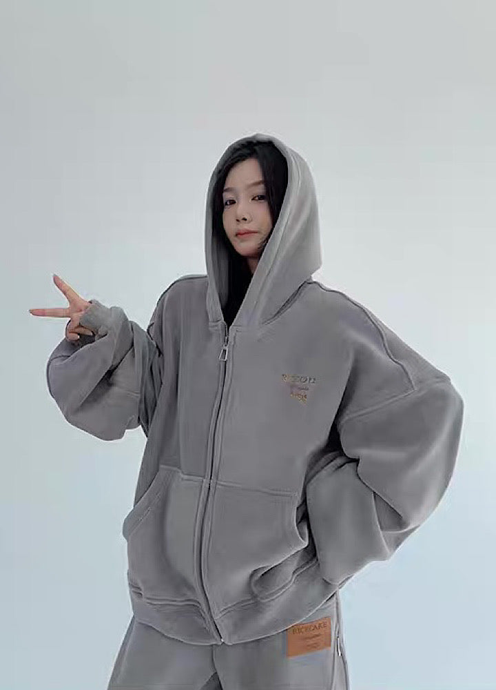 Simple design casual style normcore sweatsuit setup  OR0020