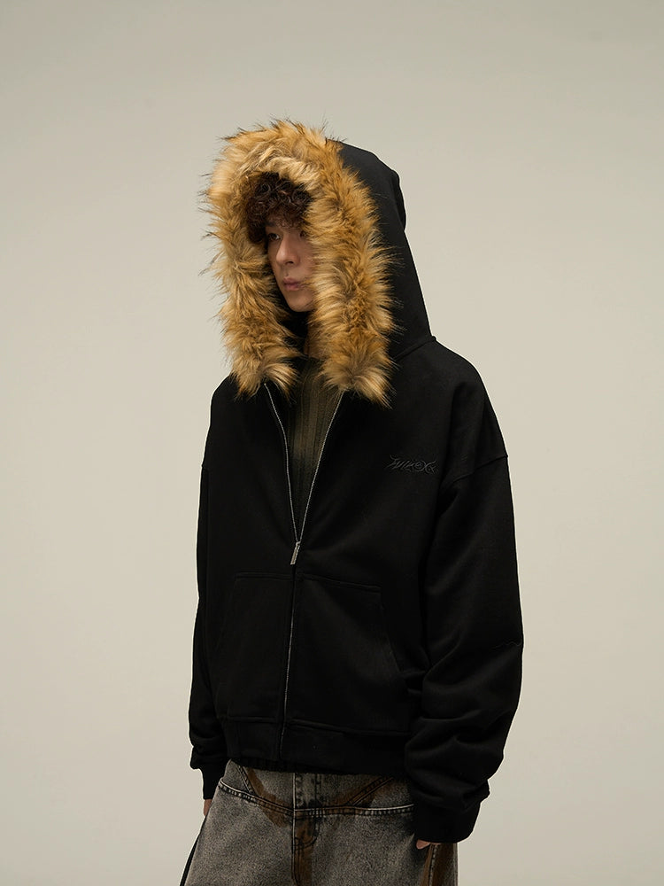 Fur Zip Hoodie  OR0033