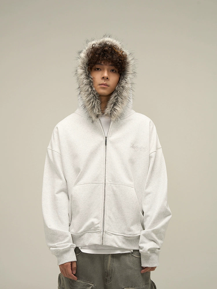 Fur Zip Hoodie  OR0033