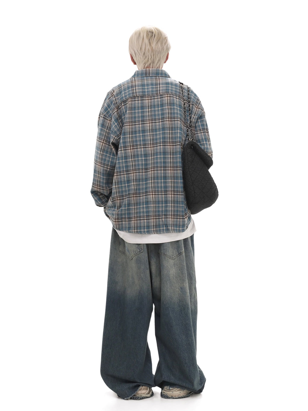 Retro Plaid Long Sleeve Shirt  OR0037