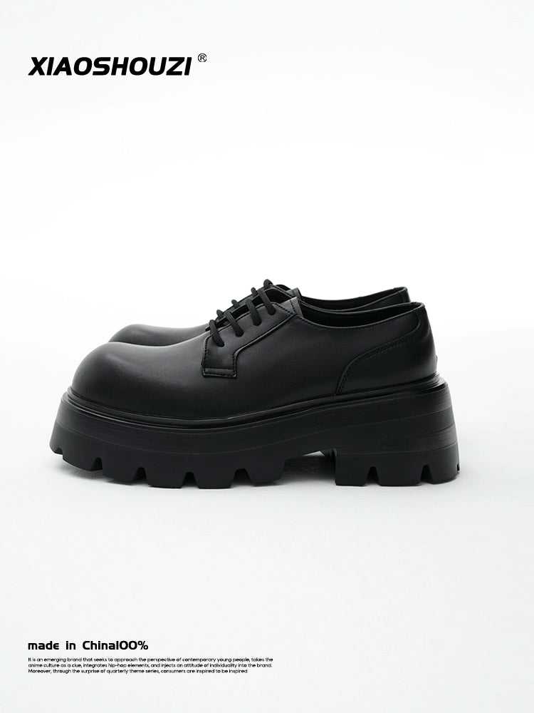 Round Toe Platform Leather Shoes  OR0042