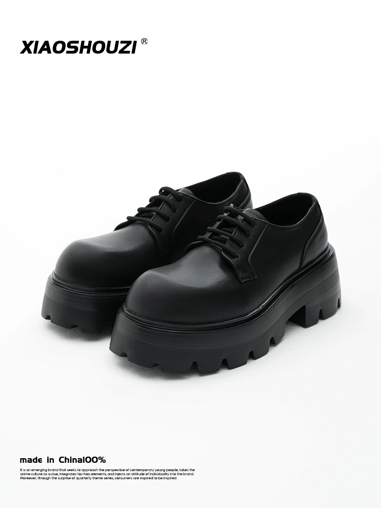Round Toe Platform Leather Shoes  OR0042