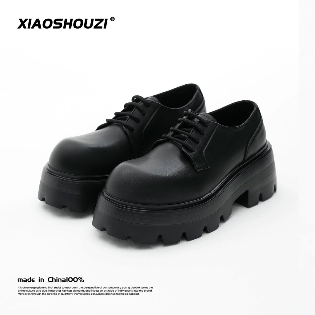 Round Toe Platform Leather Shoes  OR0042