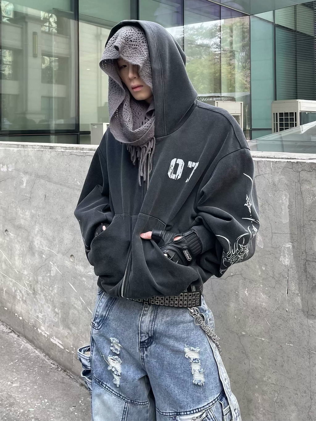 Niche Street Versatile Zip Hoodie  OR0044