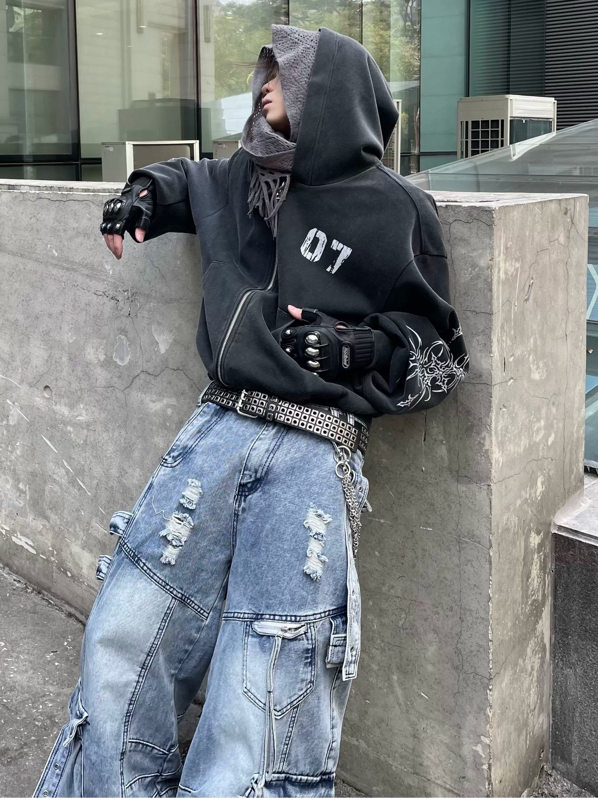 Niche Street Versatile Zip Hoodie  OR0044