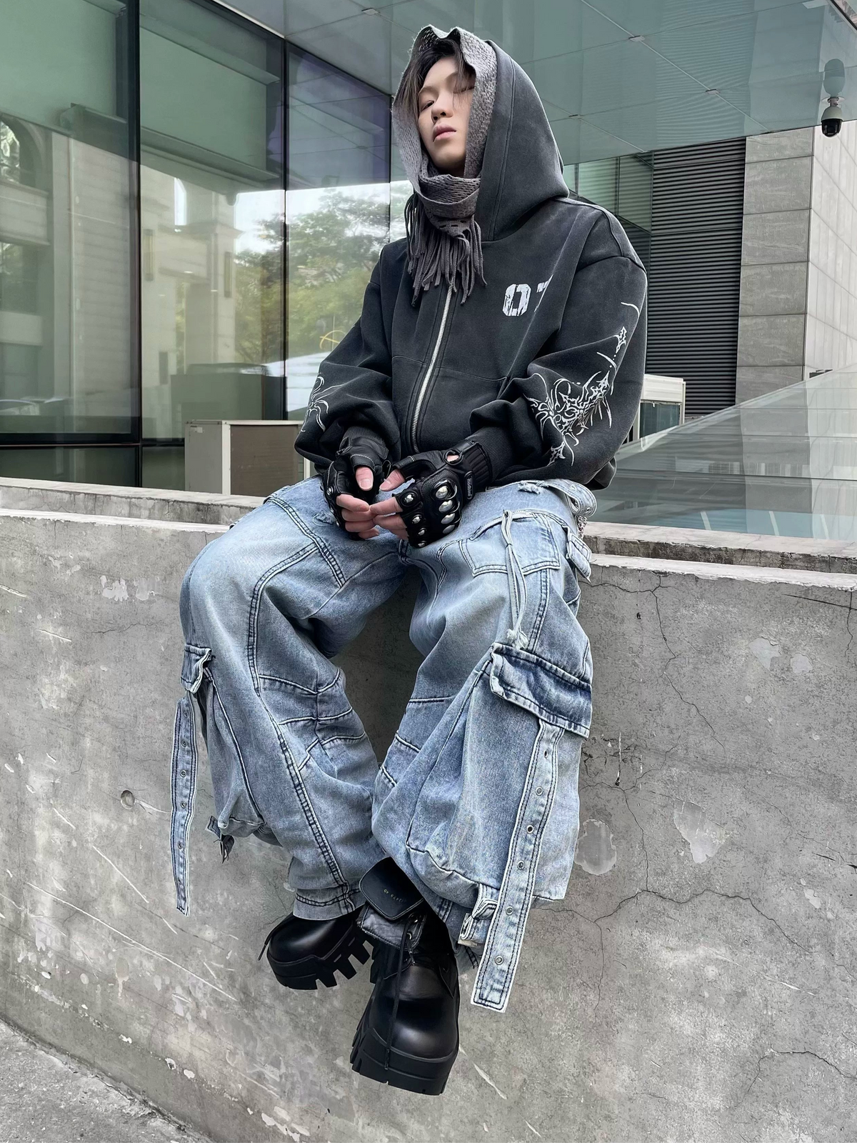 Niche Street Versatile Zip Hoodie  OR0044