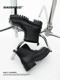 Square Toe Zip Chelsea Boots  OR0046