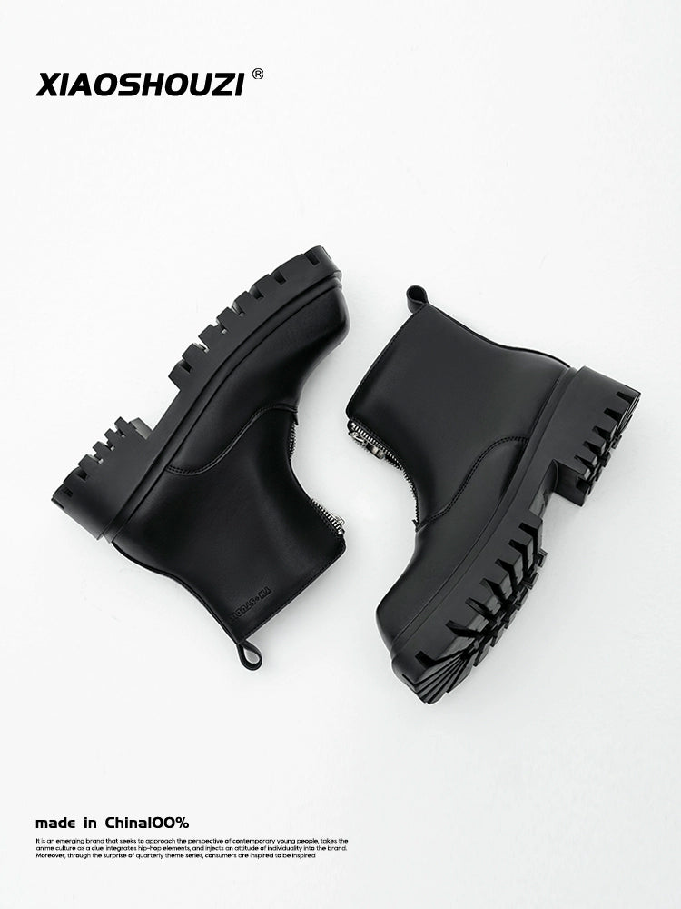 Square Toe Zip Chelsea Boots  OR0046