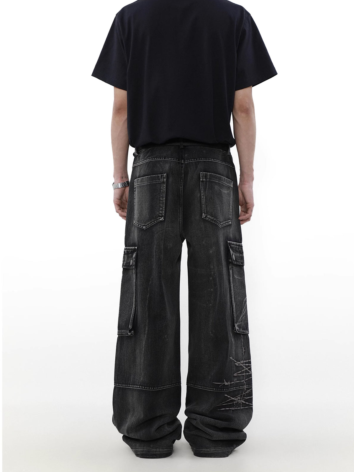 Barbed Wire Denim Pants  OR0061
