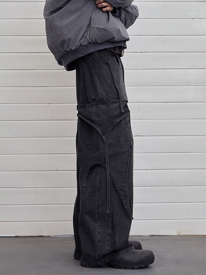 Droop Niche Denim Pants  OR0062