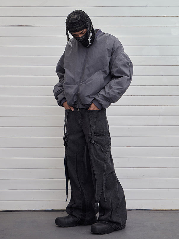 Droop Niche Denim Pants  OR0062