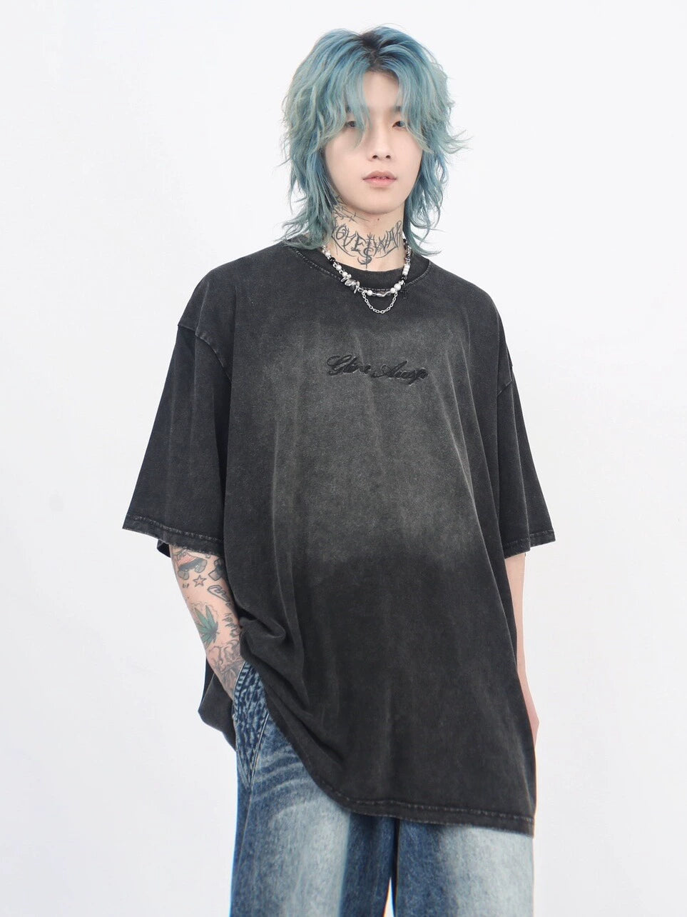 Old Washed Letter Tee  OR0065