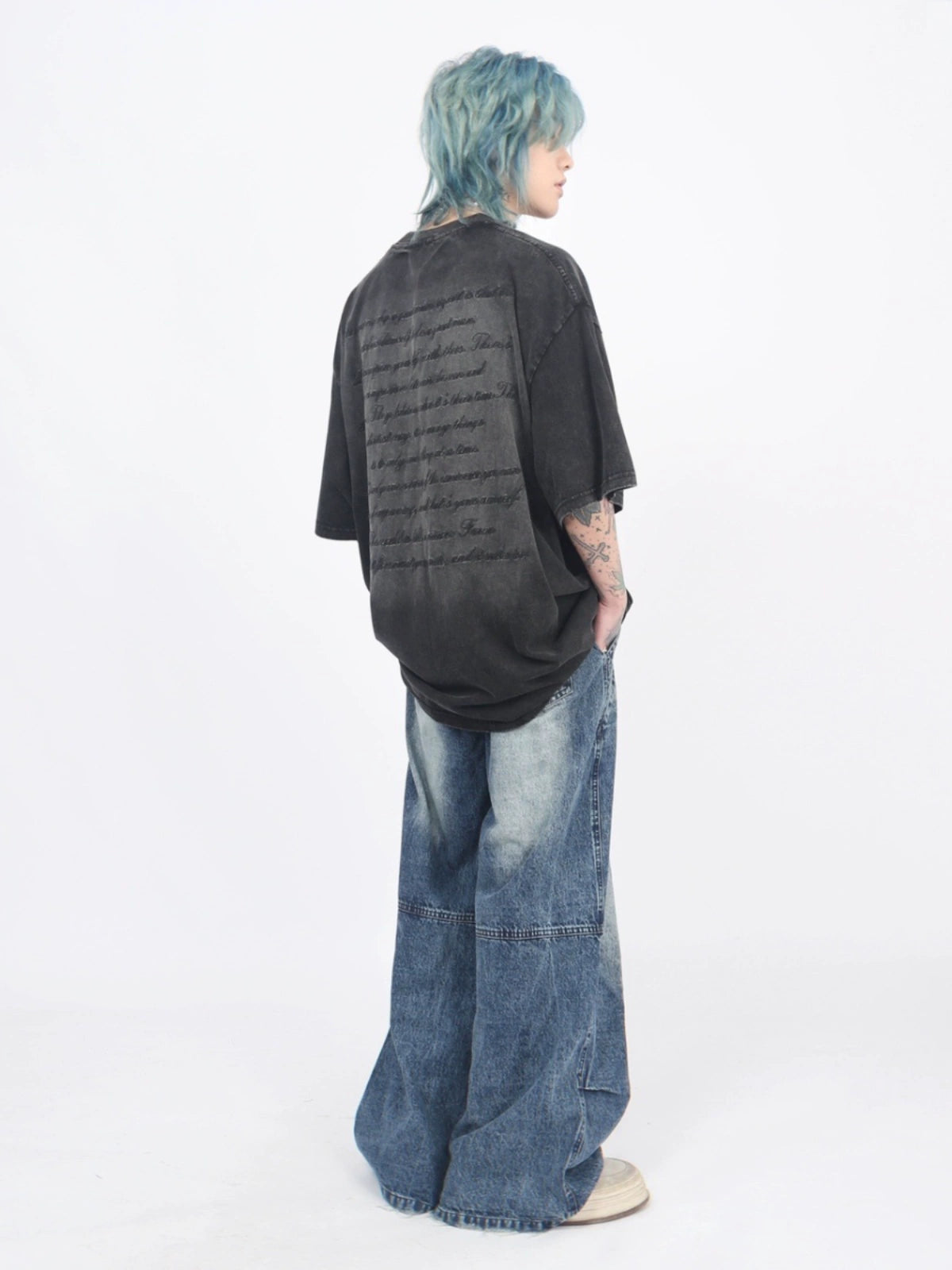Old Washed Letter Tee  OR0065