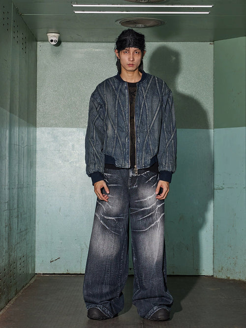 Baggy Lightning Denim Pants  OR0086