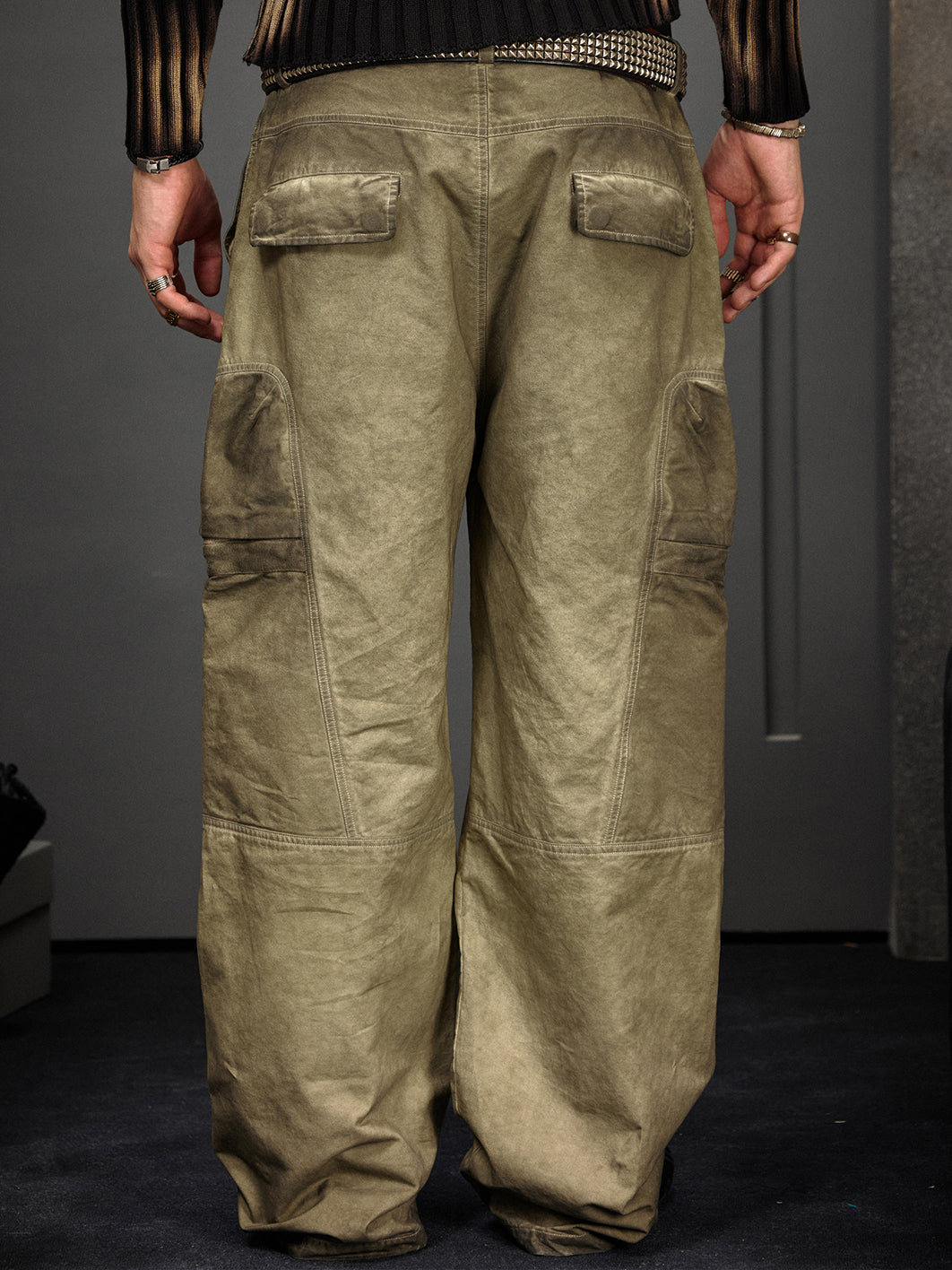 Faded Wide Cargo Pants  OR0088