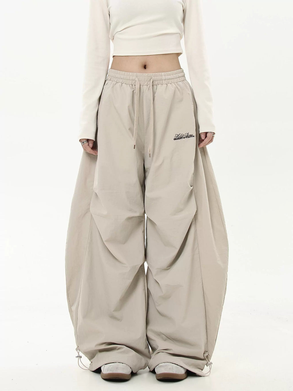 Pleated Draped Paratrooper Work Pants  OR0096