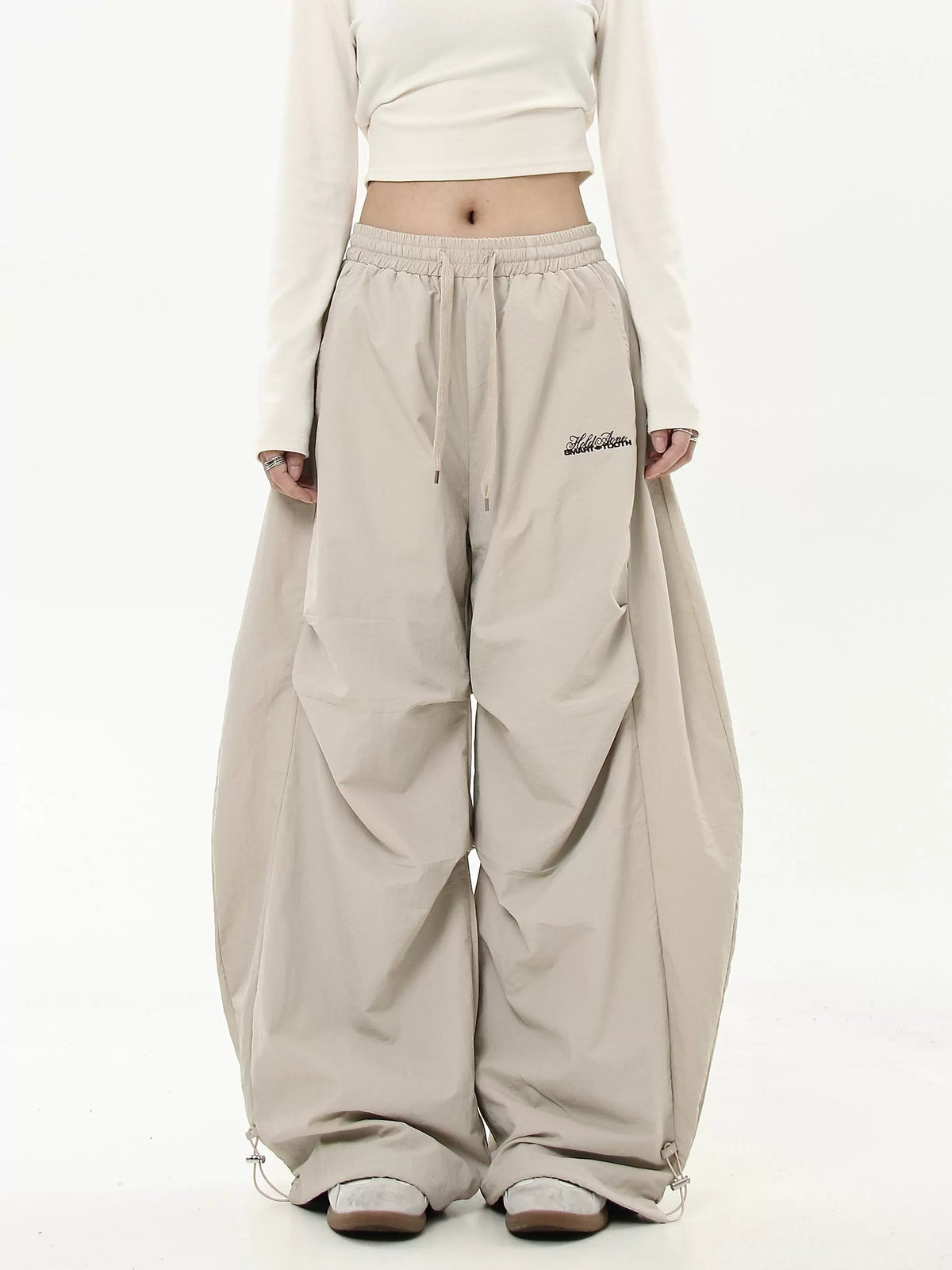 Pleated Draped Paratrooper Work Pants  OR0096