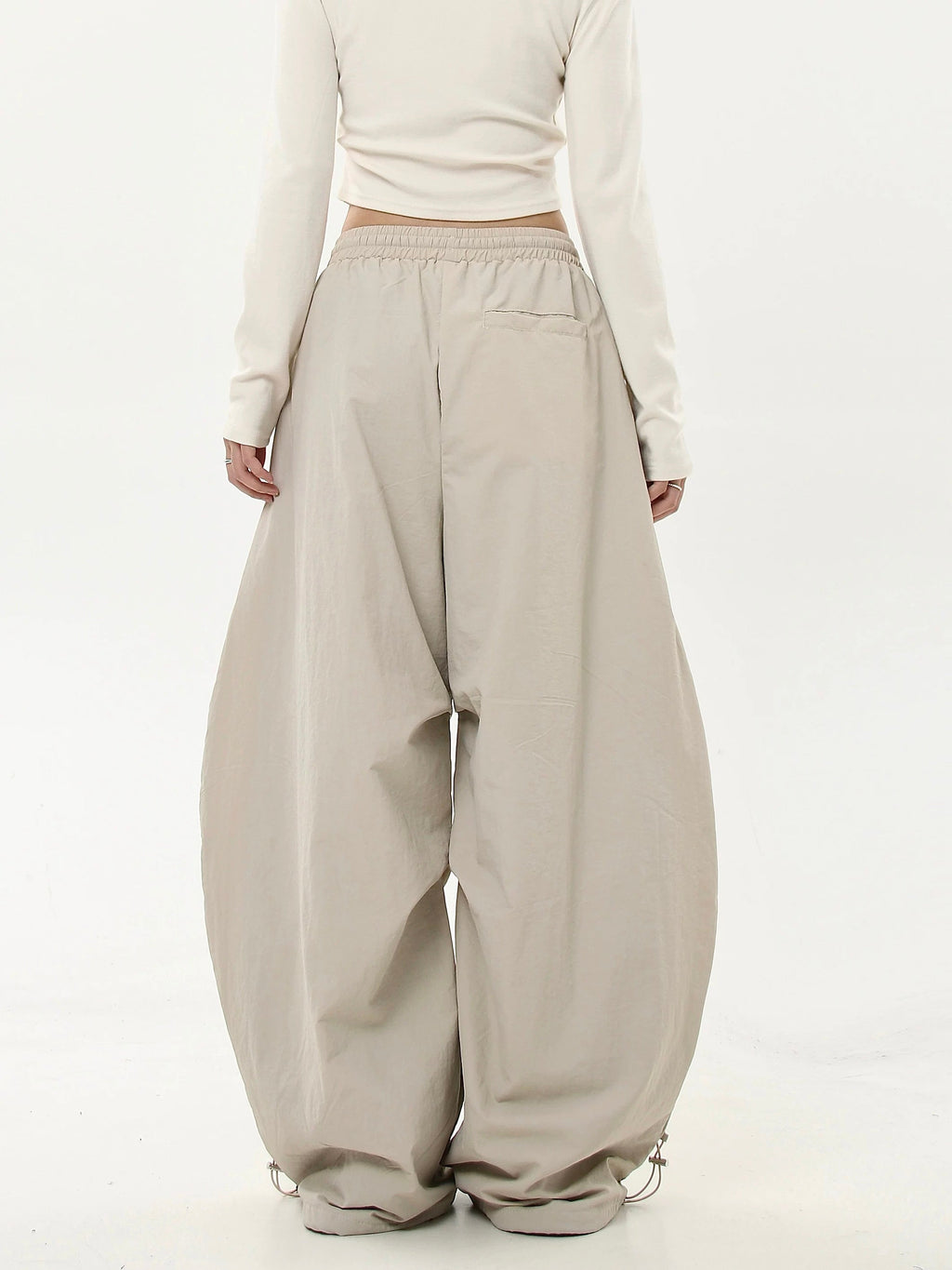 Pleated Draped Paratrooper Work Pants  OR0096