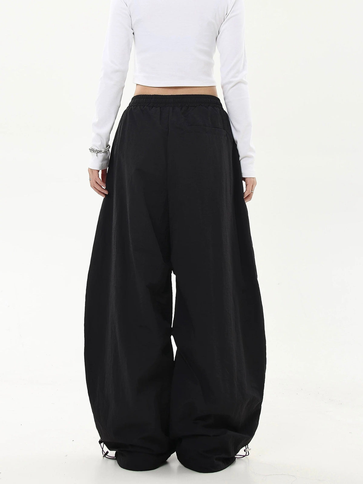 Pleated Draped Paratrooper Work Pants  OR0096