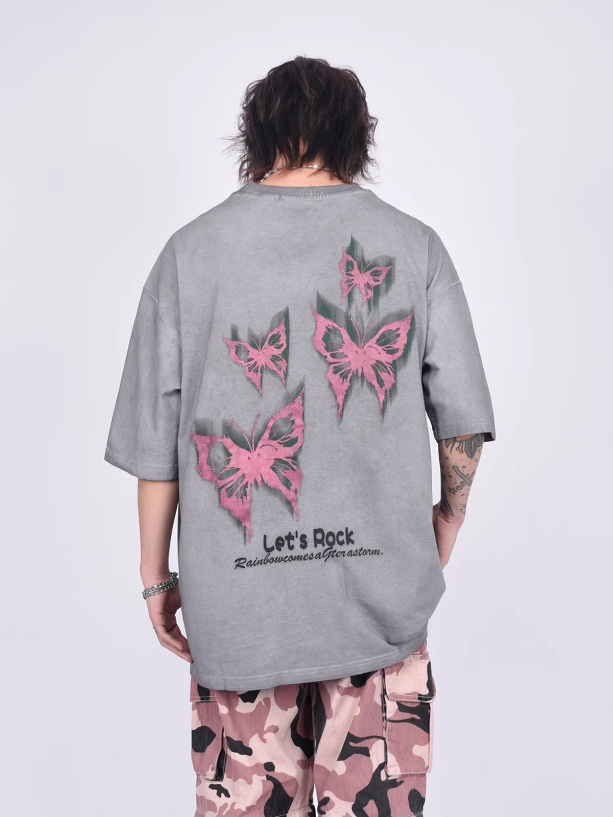 Butterfly Washed Tee  OR0101