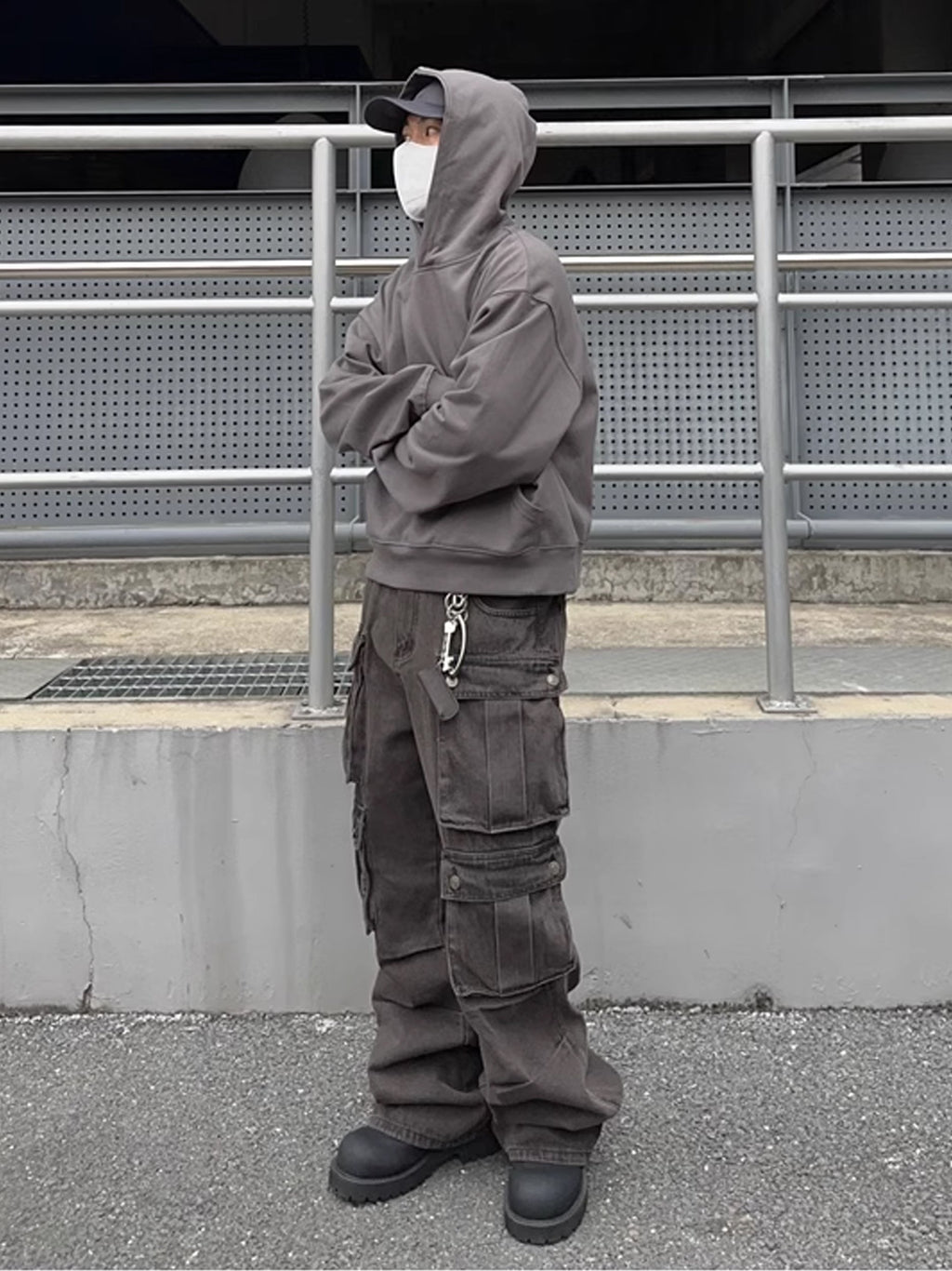Functional Denim Cargo Pants  OR0102