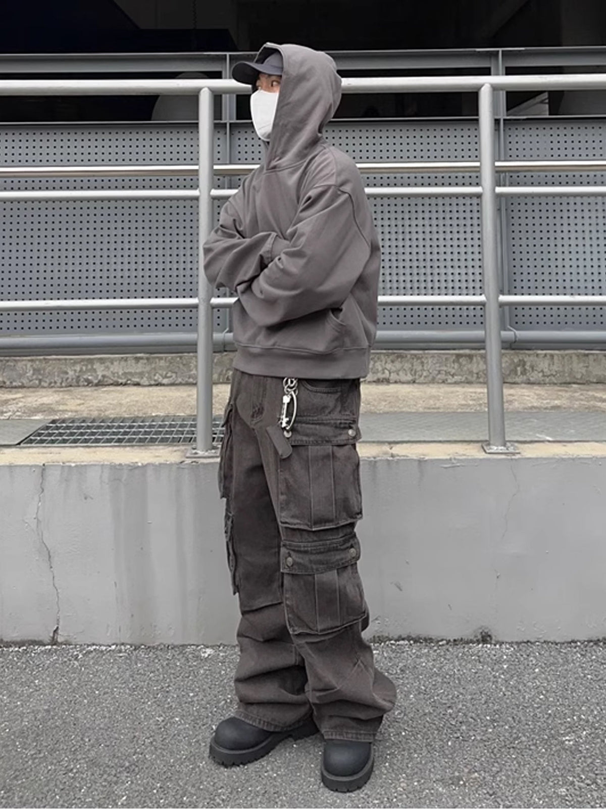 Functional Denim Cargo Pants  OR0102