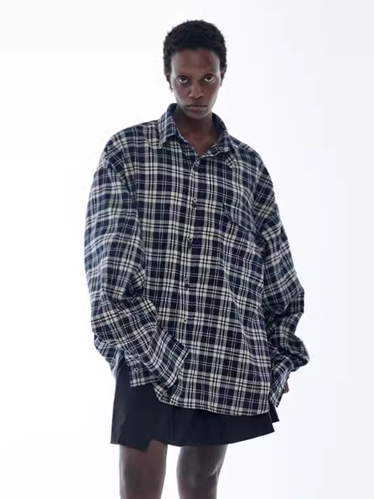 Oversized Check Shirt  OR0104