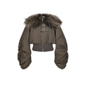 Fur Collar Bomber Jacket  OR0107