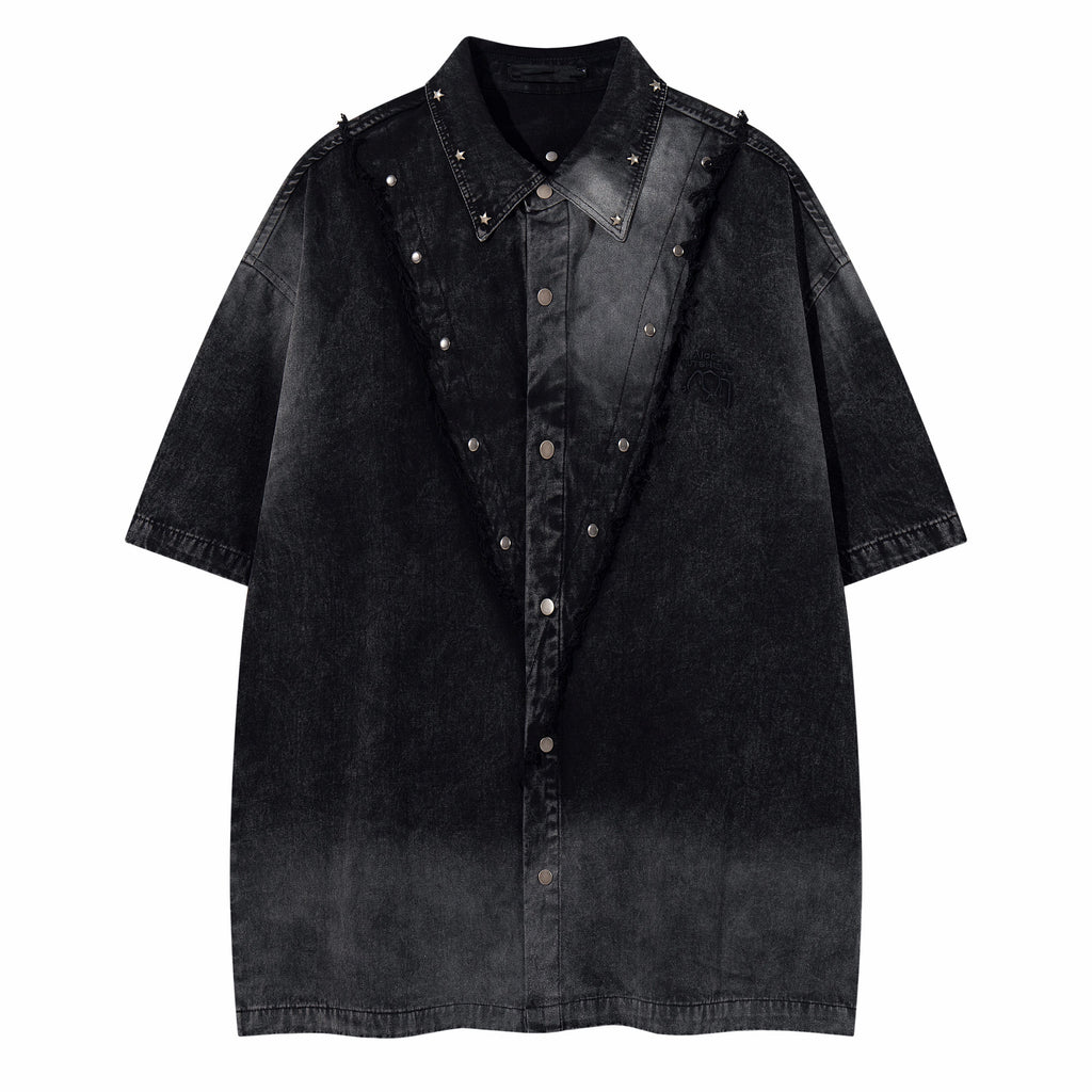 Studded Denim Shirt  OR0108