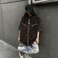 Vintage Distressed Workwear Shirt  OR0111