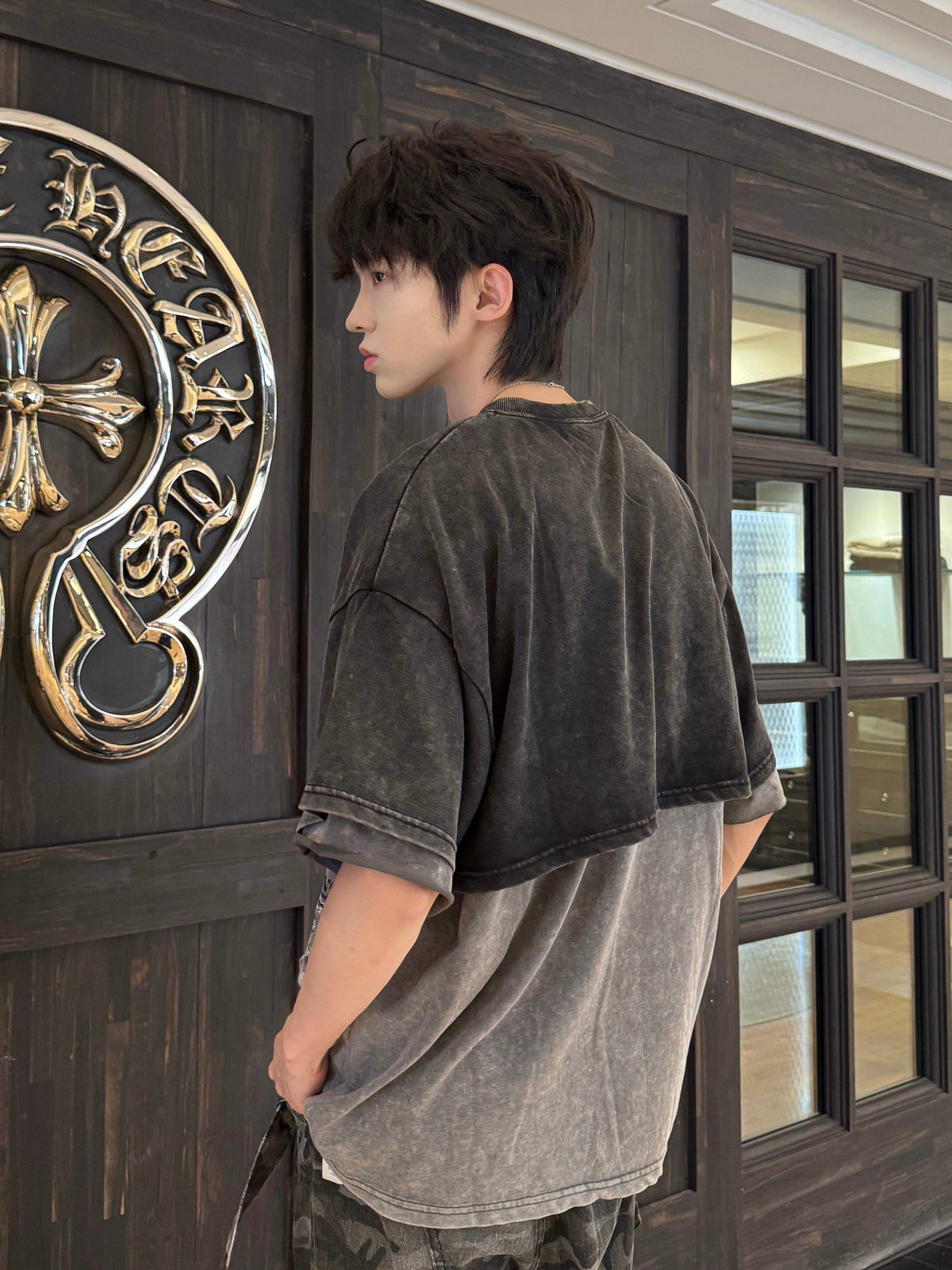 Double Layered Graphic Tee  OR0112
