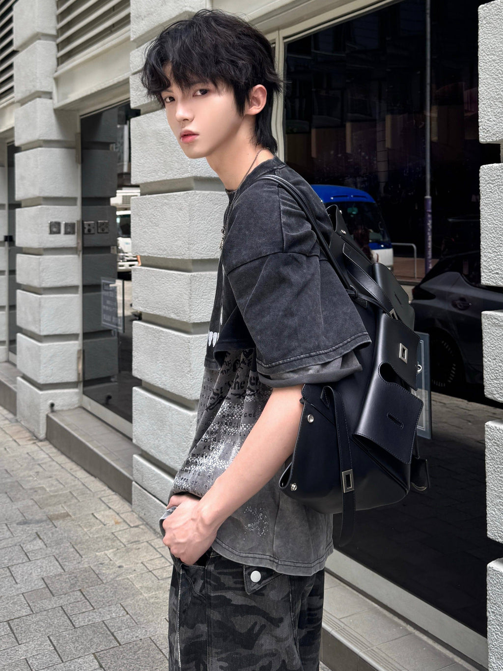 Double Layered Graphic Tee  OR0112
