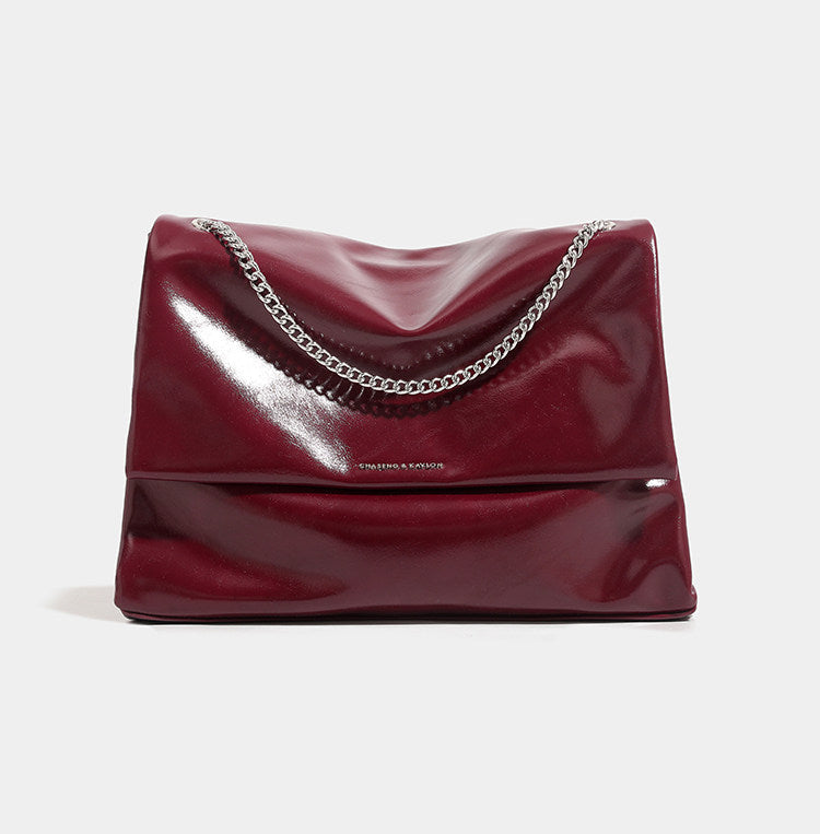 Luxury Split Leather Chain Tote Bag  OR0113