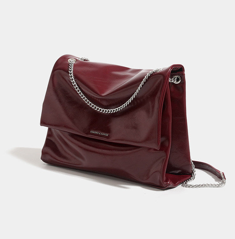 Luxury Split Leather Chain Tote Bag  OR0113