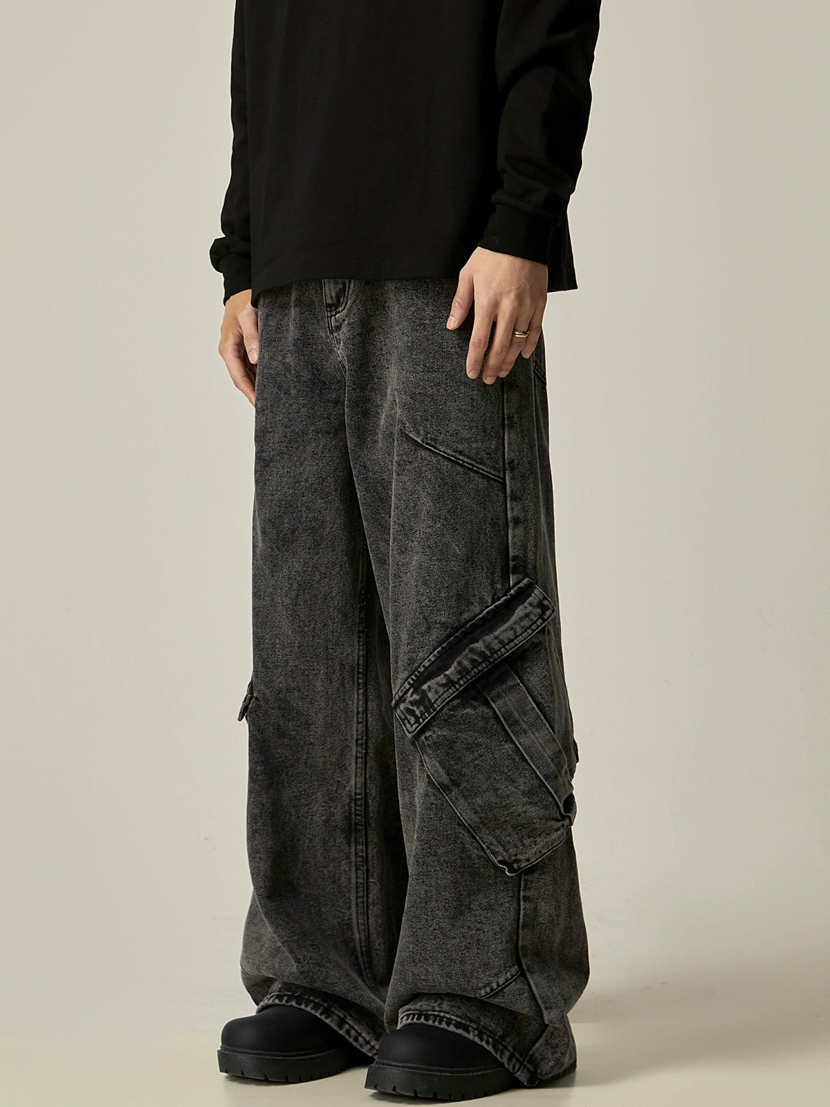 Niche Retro Vibe Loose Work Pants  OR0131