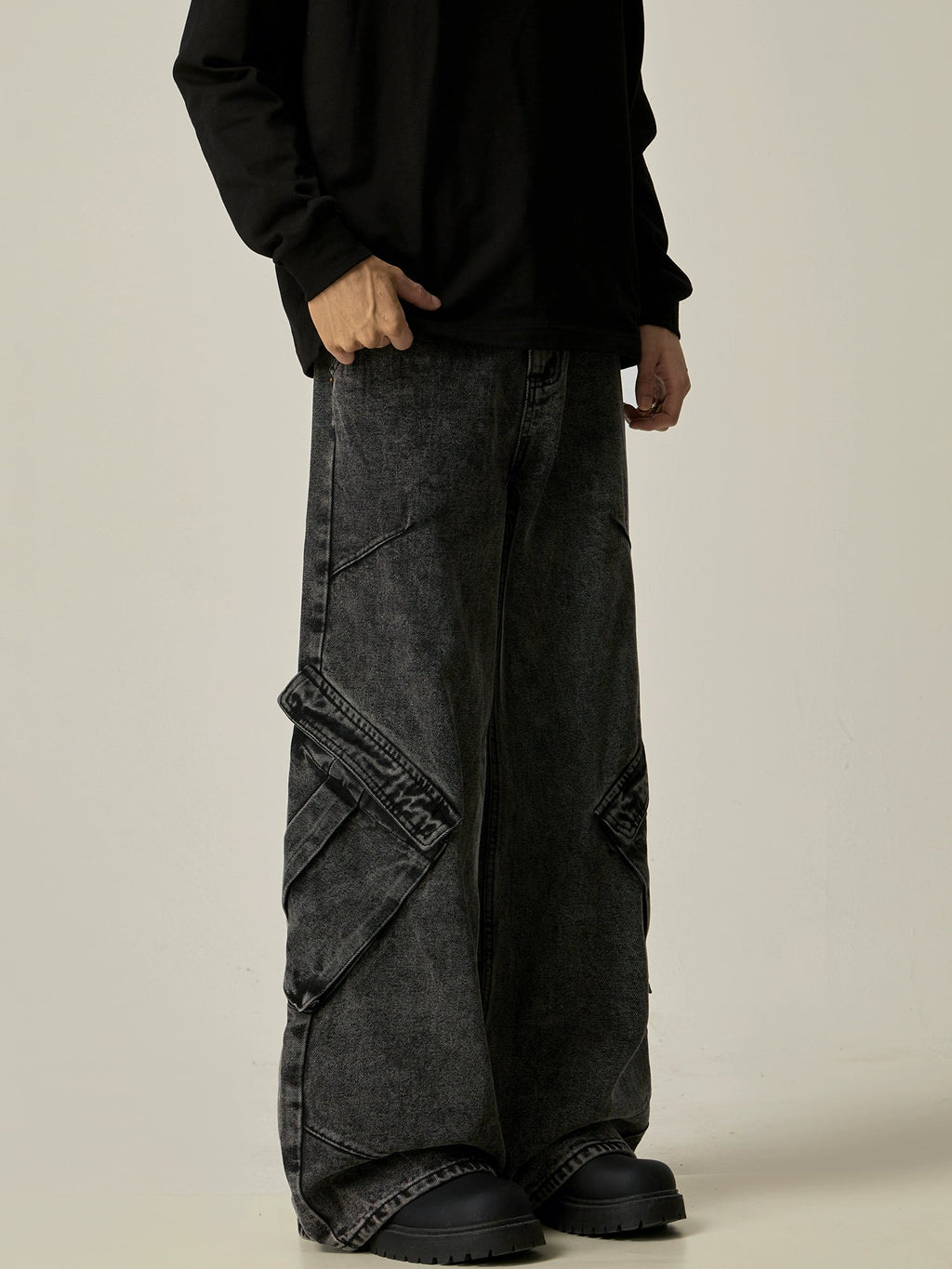 Niche Retro Vibe Loose Work Pants  OR0131
