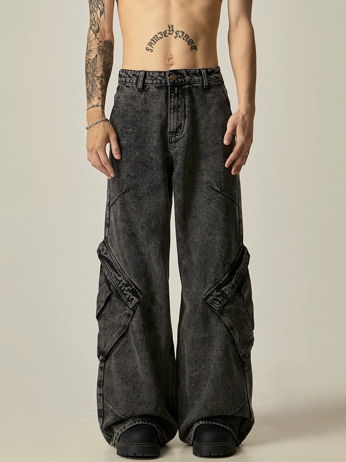 Niche Retro Vibe Loose Work Pants  OR0131