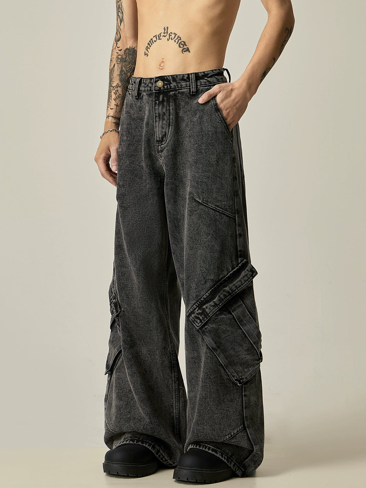 Niche Retro Vibe Loose Work Pants  OR0131