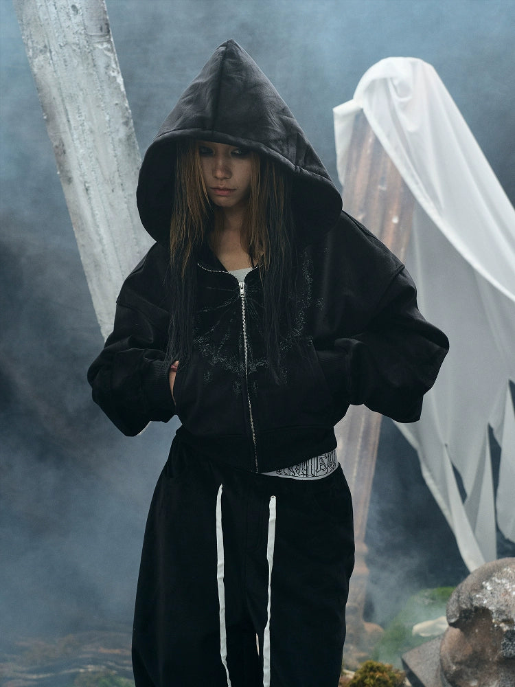 Dark Wizard Hooded Zipper Hoodie  OR0134