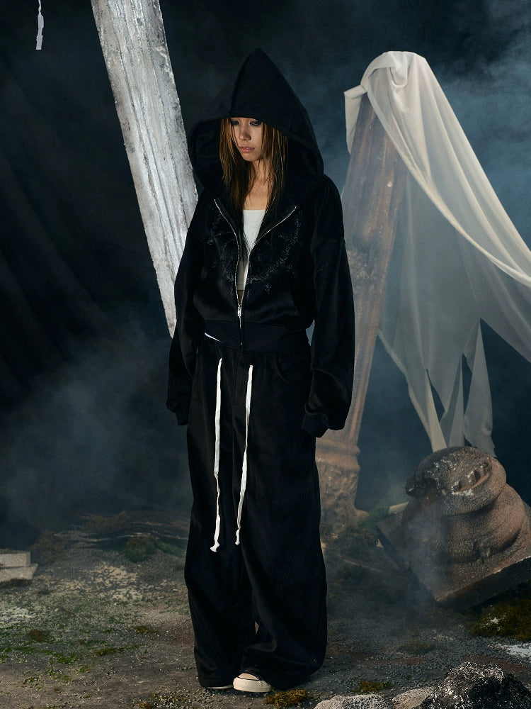 Dark Wizard Hooded Zipper Hoodie  OR0134