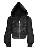 Dark Wizard Hooded Zipper Hoodie  OR0134