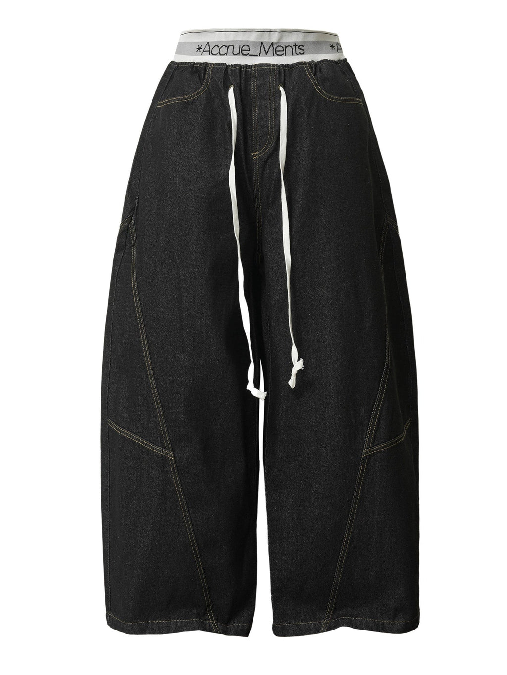 Retro Contrast Waist Stitching Jeans  OR0135