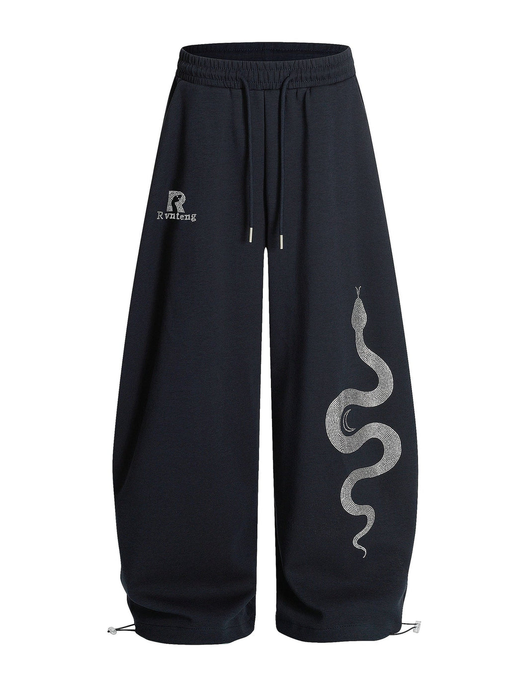 Snake Diamond Print Machete Sweat Pants  OR0137