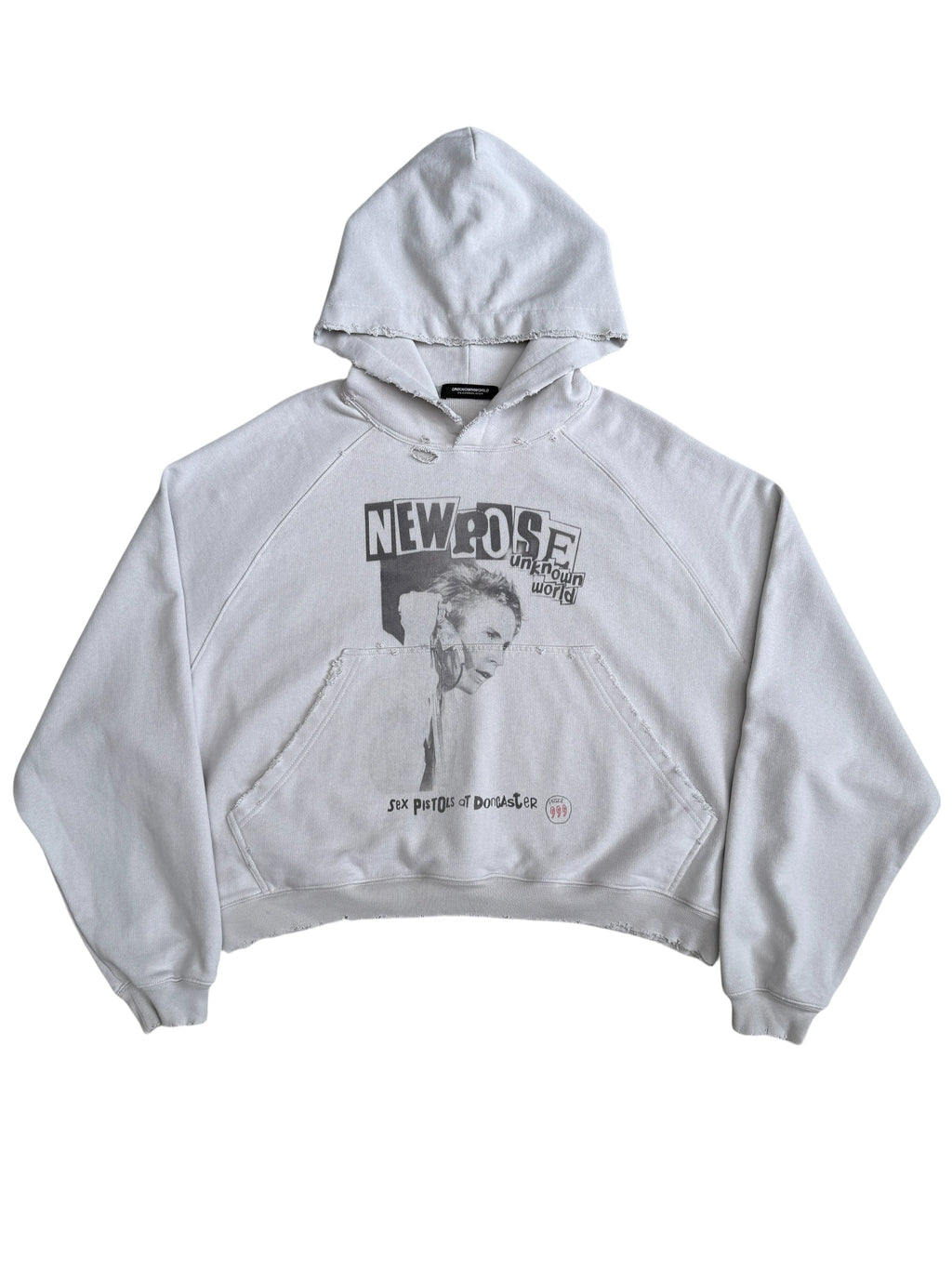 Washed Distressed Punk Hoodie  OR0142